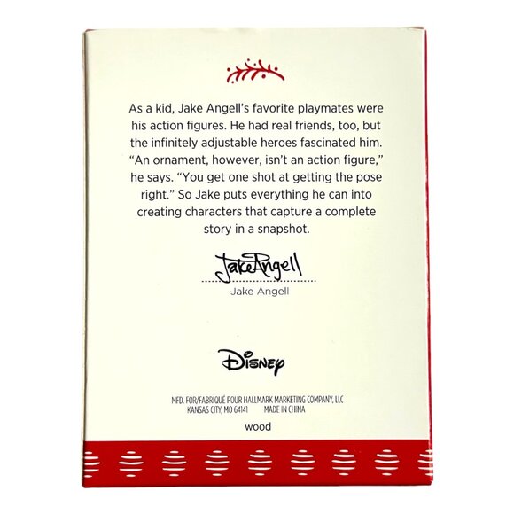 2017 Minnie Mouse Keepsake Ornament Hallmark Wooden NIB - Picture 2 of 4